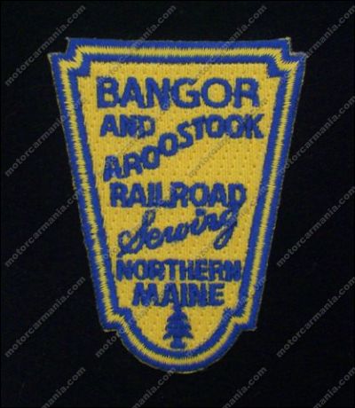 Bangor & Aroostook Railroad Embroidered Iron-On Patch #09-0600