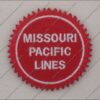 Missouri Pacific Railroad Buzzsaw Embroidered Iron-On Patch #09-3700