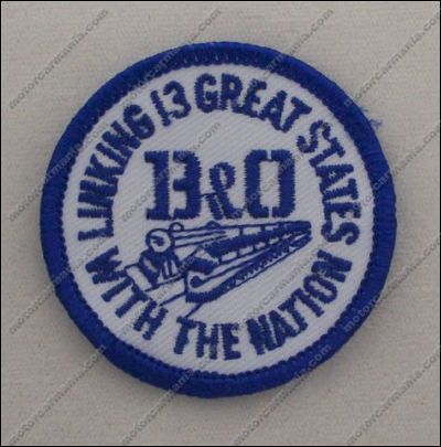 B & O Linking 13 States Railroad Patch #14-1100 - Locomotive Logos