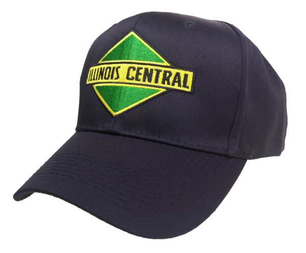 Illinois Central Railroad Green Diamond Logo Embroidered Railway Cap Hat 40-0006