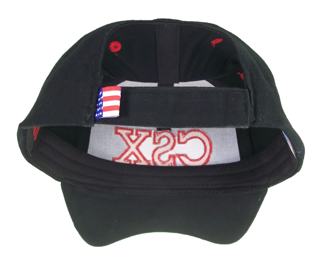 CSX Transportation Railroad Embroidered Flag Flame Cap Hat #40-0022FG ...