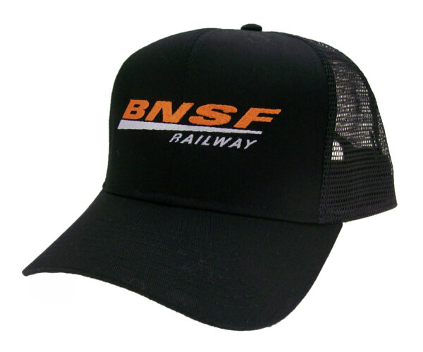 BNSF New Logo Railroad Embroidered Mesh Cap Hat #40-0048BM