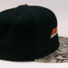 BNSF Railway Railroad Embroidered Snakeskin Flat Visor Cap Hat #40-0048SS