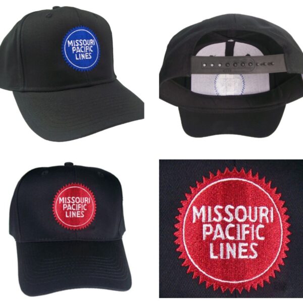 Missouri Pacific Lines Buzzsaw Railroad Embroidered Cap Hat #40-0060 LOGO CHOICE