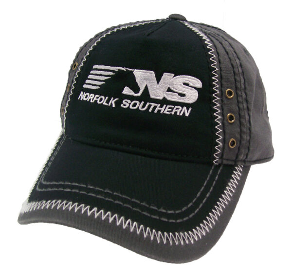 Norfolk Southern Railroad Embroidered Thoroughbred Zig Zag Cap Hat #40-0068ZBG