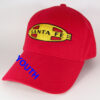 Santa Fe Warbonnet  Railroad Red Embroidered Youth Kids Cap Hat #40-5500YKR - Image 4