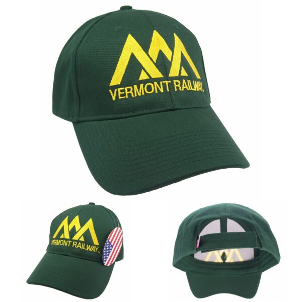 Vermont Railway Embroidered Cap Made in USA  #50-6300US - Image 3