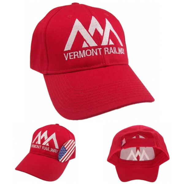 Vermont Railway Embroidered Cap Made in USA  #50-6300US - Image 2