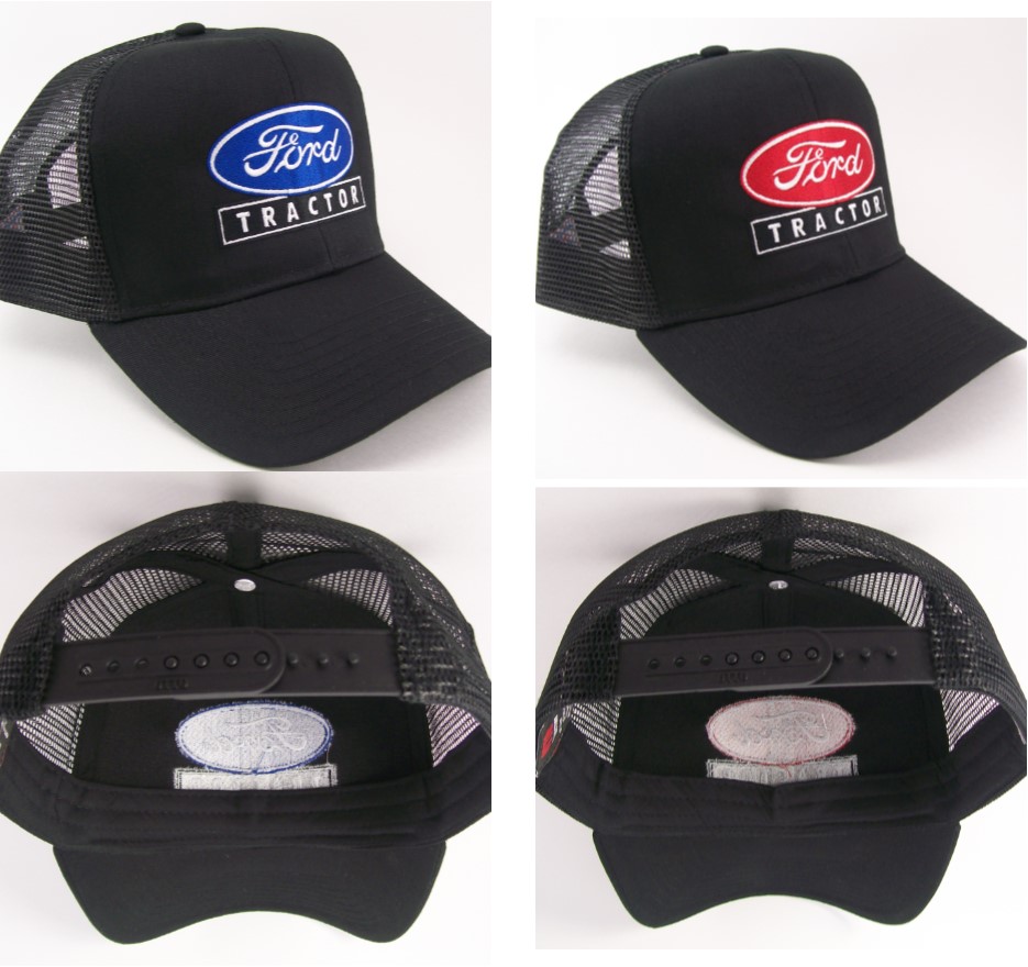 Ford Tractor Farm Embroidered Mesh Cap Hat #44-8200M Choose blue or red  logo.