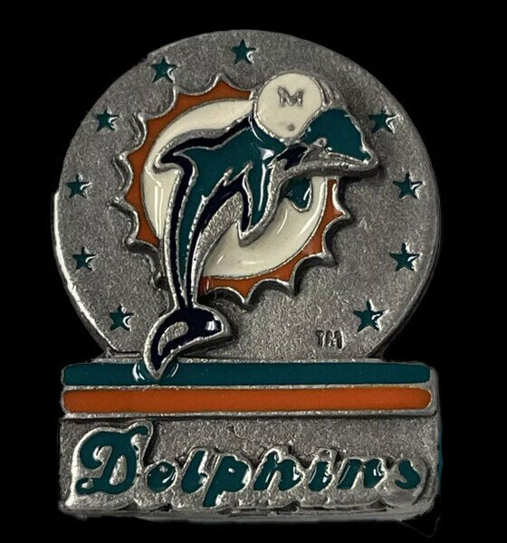 Miami Dolphins Pewter NFL Team Logo Pin