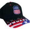 Union Pacific Railroad Embroidered Flag Flame Cap Hat #40-0047FG