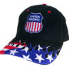Union Pacific Railroad Embroidered Flag Flame Cap Hat #40-0047FG - Image 3