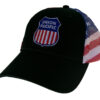 Union Pacific Railroad American Flag Mesh Back Cap Hat #40-0047FM