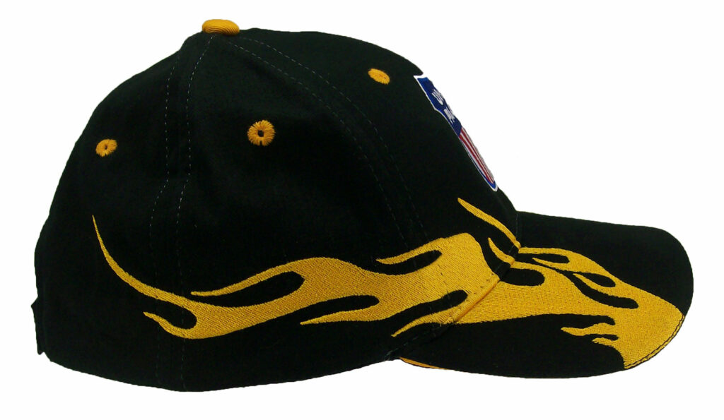 Union Pacific Railroad Embroidered Flame Cap Hat #40-0047F - Locomotive ...