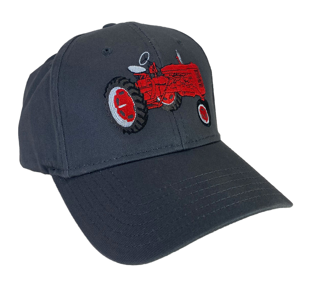 International Embroidered Red Hat Logos Cap McCormick #44-8000CGV Locomotive Farmall - Tractor