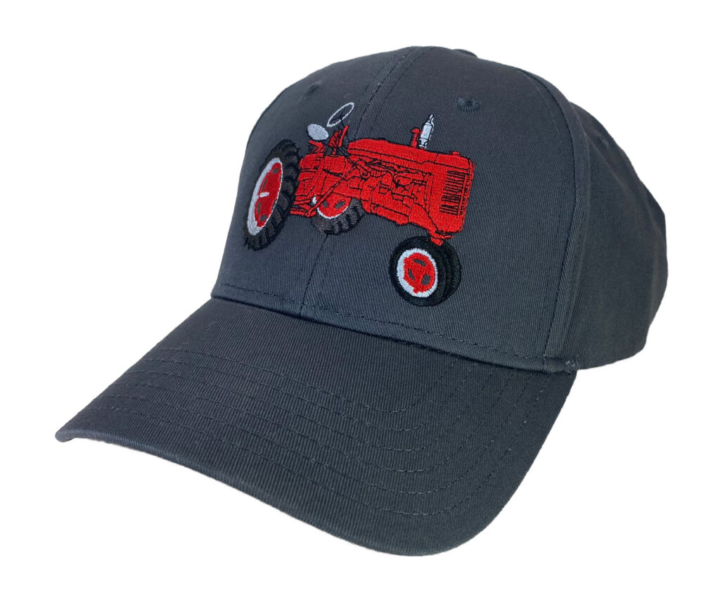 thumbnail image 2 of Farmall Cub Tractor Embroidered Hat – Solid Or Mesh, 7 Colors, Adjustable Otto Cap 2 of 4
