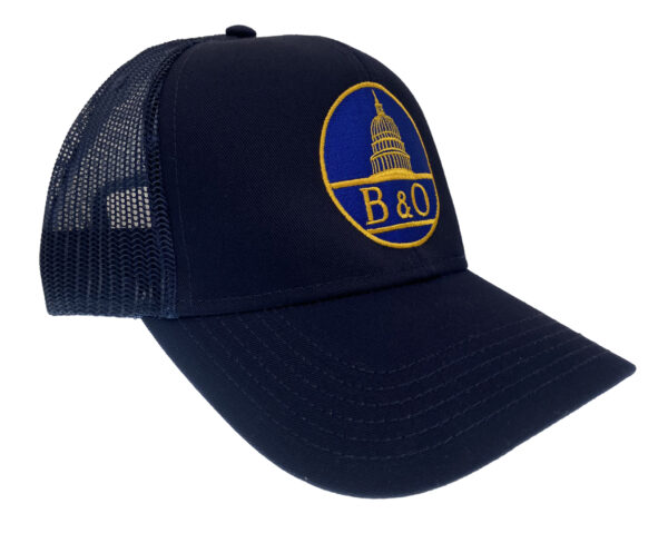 Baltimore & Ohio B&O Railroad Embroidered Mesh Cap Hat #40-0025NM