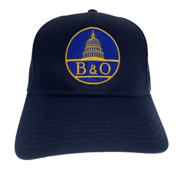 Baltimore & Ohio B&O Railroad Embroidered Mesh Cap Hat #40-0025NM - Image 2