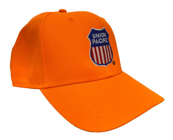 Union Pacific Railroad Embroidered Neon Orange Cap Hat #40-0047O