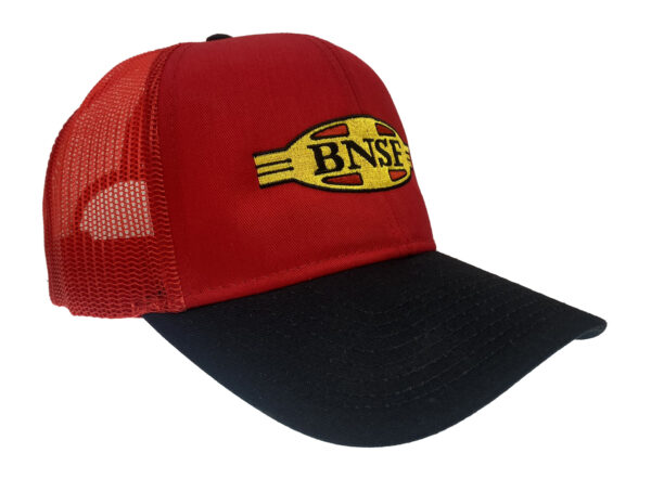 BNSF Railway Railroad Embroidered 2 Tone Mesh Cap Hat 40-0061BRM