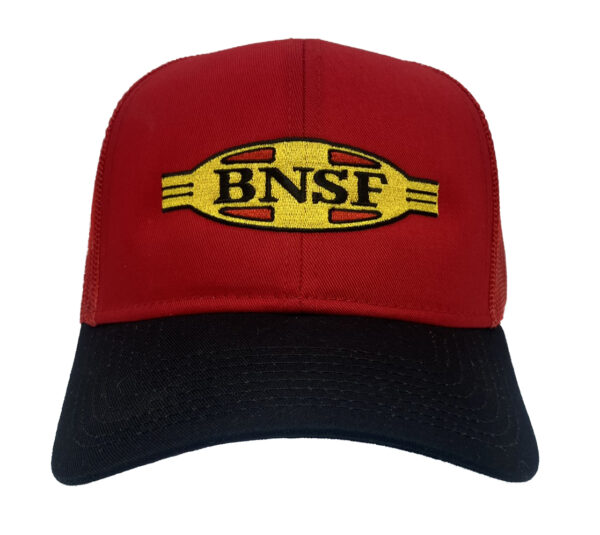 BNSF Railway Railroad Embroidered 2 Tone Mesh Cap Hat 40-0061BRM - Image 5