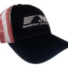 Norfolk Southern Railroad American Flag Mesh Back Cap Hat #40-0068FM - Image 2