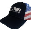 Norfolk Southern Railroad American Flag Mesh Back Cap Hat #40-0068FM