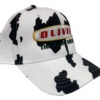 Oliver Tractor The Right Green Farm Embroidered Cow Print Cap Hat 44-9050HS - Image 2