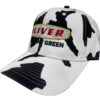 Oliver Tractor The Right Green Farm Embroidered Cow Print Cap Hat 44-9050HS - Image 3