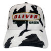 Oliver Tractor The Right Green Farm Embroidered Cow Print Cap Hat 44-9050HS