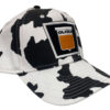 Oliver Tractor Sign Logo Farm Embroidered Cow Print Cap Hat 44-9075HS