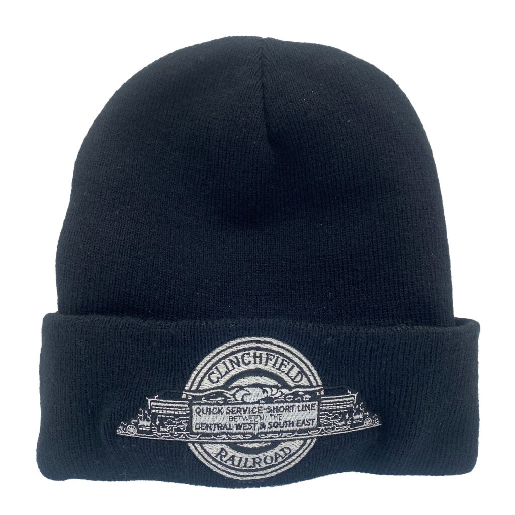 Clinchfield Railroad Steam Locomotive Embroidered Beanie Cap #40-2060BN ...