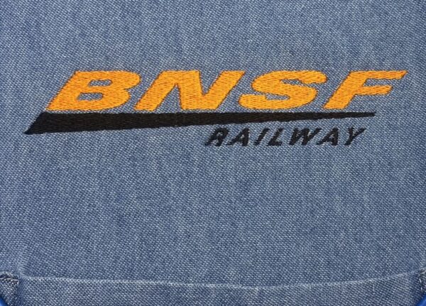 BNSF Embroidered Denim Shirt #80-0048DS