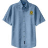 Southern Railway Look Ahead Look South Embroidered Denim Shirt #80-2102DS