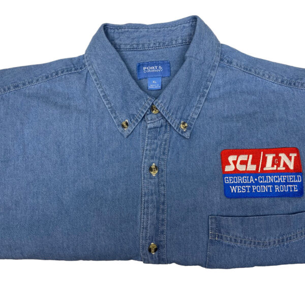 Seaboard Coast Line / L & N Family Lines Embroidered Denim Shirt #80-4580