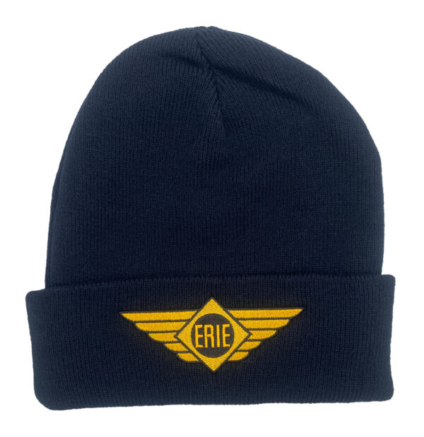 Erie Railroad with Wings Logo Embroidered Beanie Cap #40-5200BN