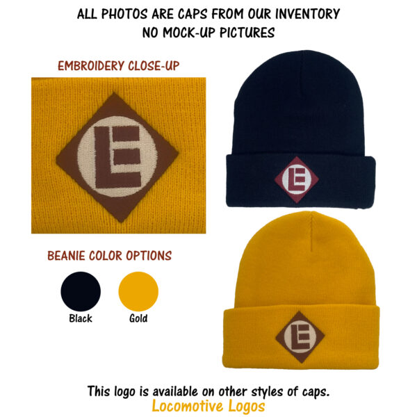 Erie - Lackawanna Railroad Embroidered Beanie Cap #40-3200BN
