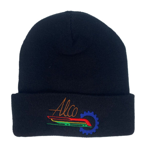 Alco American Locomotive Railroad Embroidered Beanie Cap #40-6201BN
