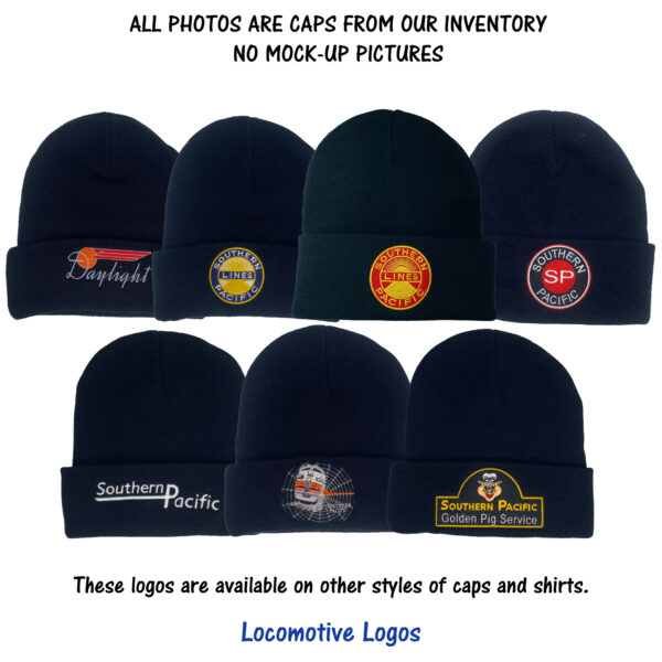 Southern Pacific Lines Embroidered Railroad Beanie Cap #40-0001BN Choice
