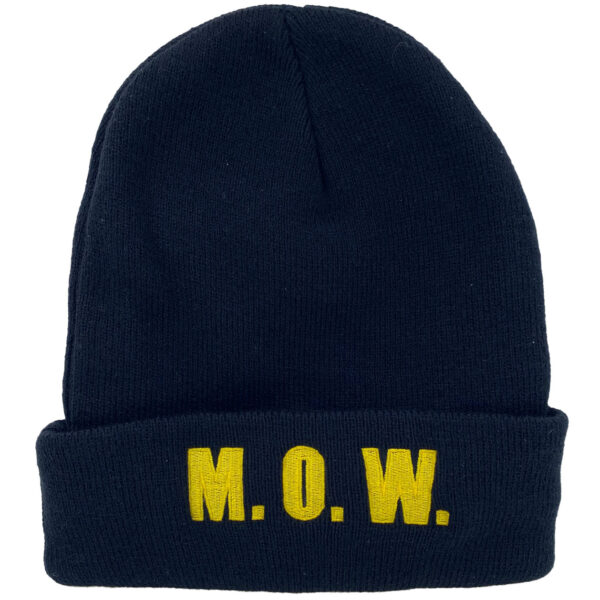 MOW Maintenance of Way Embroidered Railroad Beanie Cap #40-1281BN