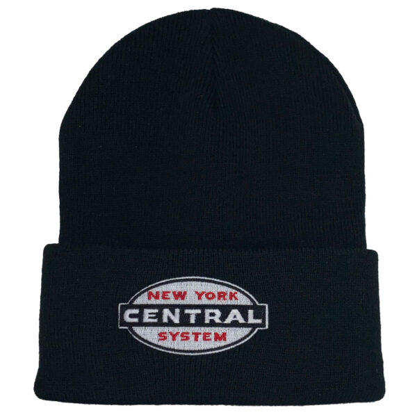 New York Central Railroad Cigarband Embroidered Beanie Cap Hat #40-0062BN