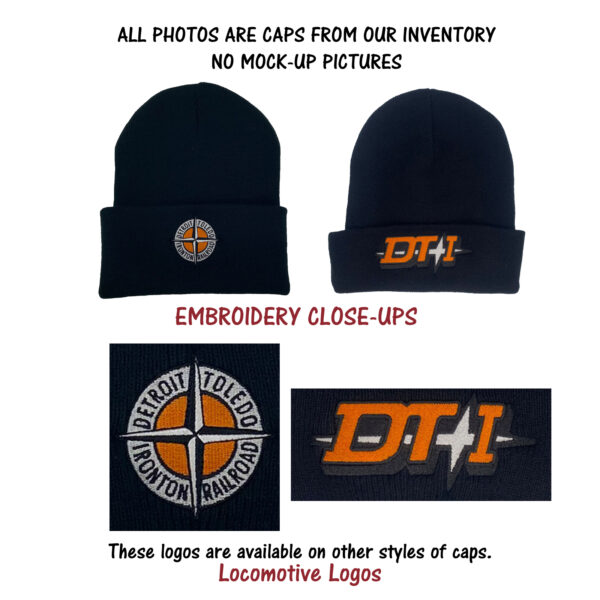 Detroit Toledo & Ironton Railroad Embroidered Beanie Cap #40-0073BN