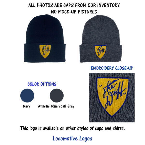Delaware & Hudson D&H Railroad Embroidered Beanie Cap #40-0034BN Choice