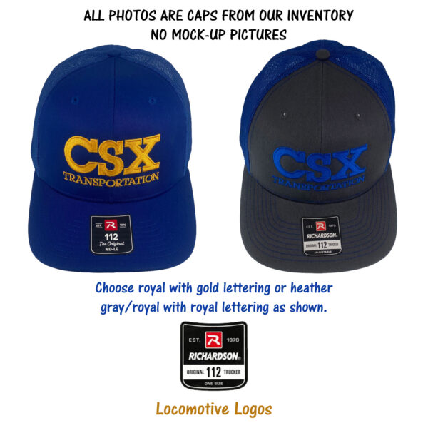 CSX Transportation Embroidered Richardson Cap Hat #40-3022R112