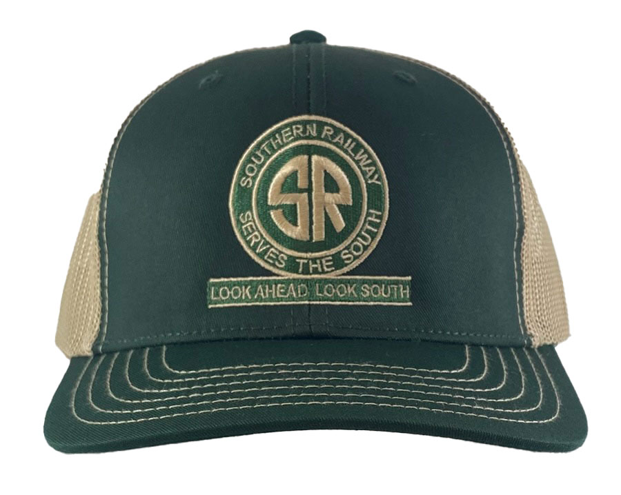 Southern Railway Serves the South Dark Green & Khaki Mesh Cap with Logo Choice GKM3 - Image 6