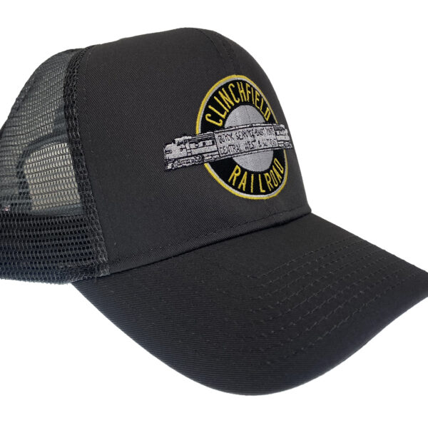 Clinchfield Railroad Diesel Locomotive Embroidered Mesh Cap Hat #40-2061M
