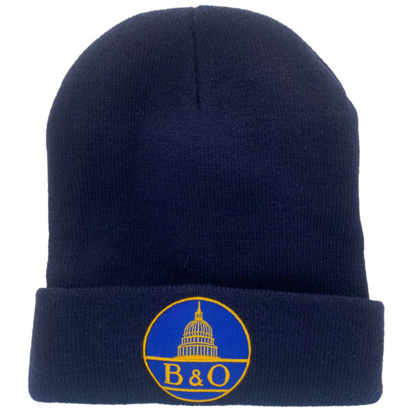 Baltimore & Ohio B&O Railroad Embroidered Beanie Cap #40-0025BN