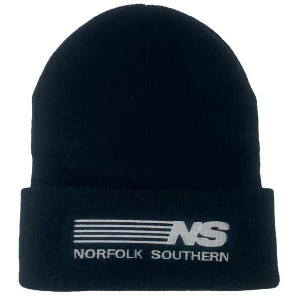 Norfolk Southern Railroad Stripes Embroidered Beanie Cap #40-0032BN