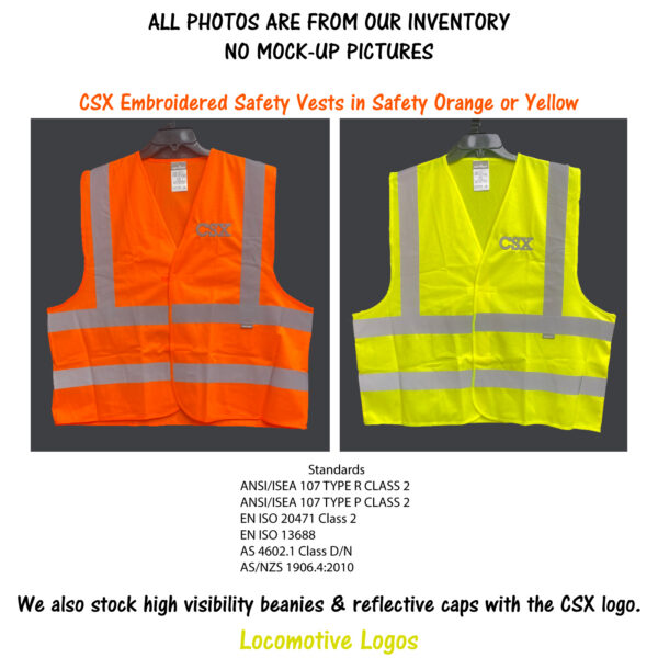 CSX Transportation Embroidered Safety Vest #45-0022S
