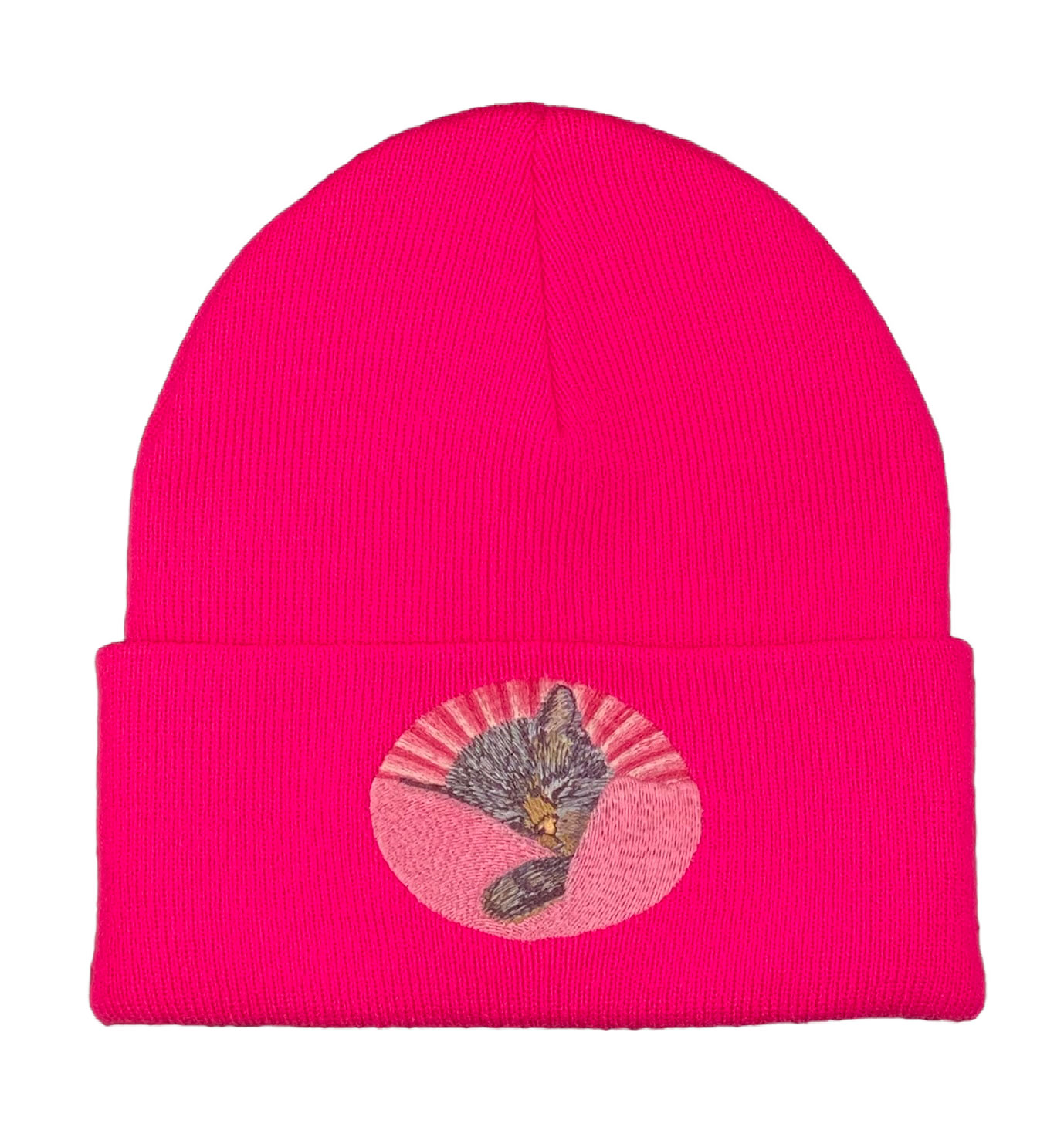 Chessie the Railroad Kitten Embroidered Beanie Toboggan Cap #40-7700BN - Image 4